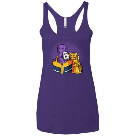 T-Shirts Purple Rush / X-Small Dad 1 Women's Triblend Racerback Tank
