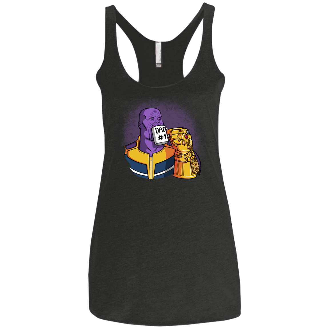 T-Shirts Vintage Black / X-Small Dad 1 Women's Triblend Racerback Tank