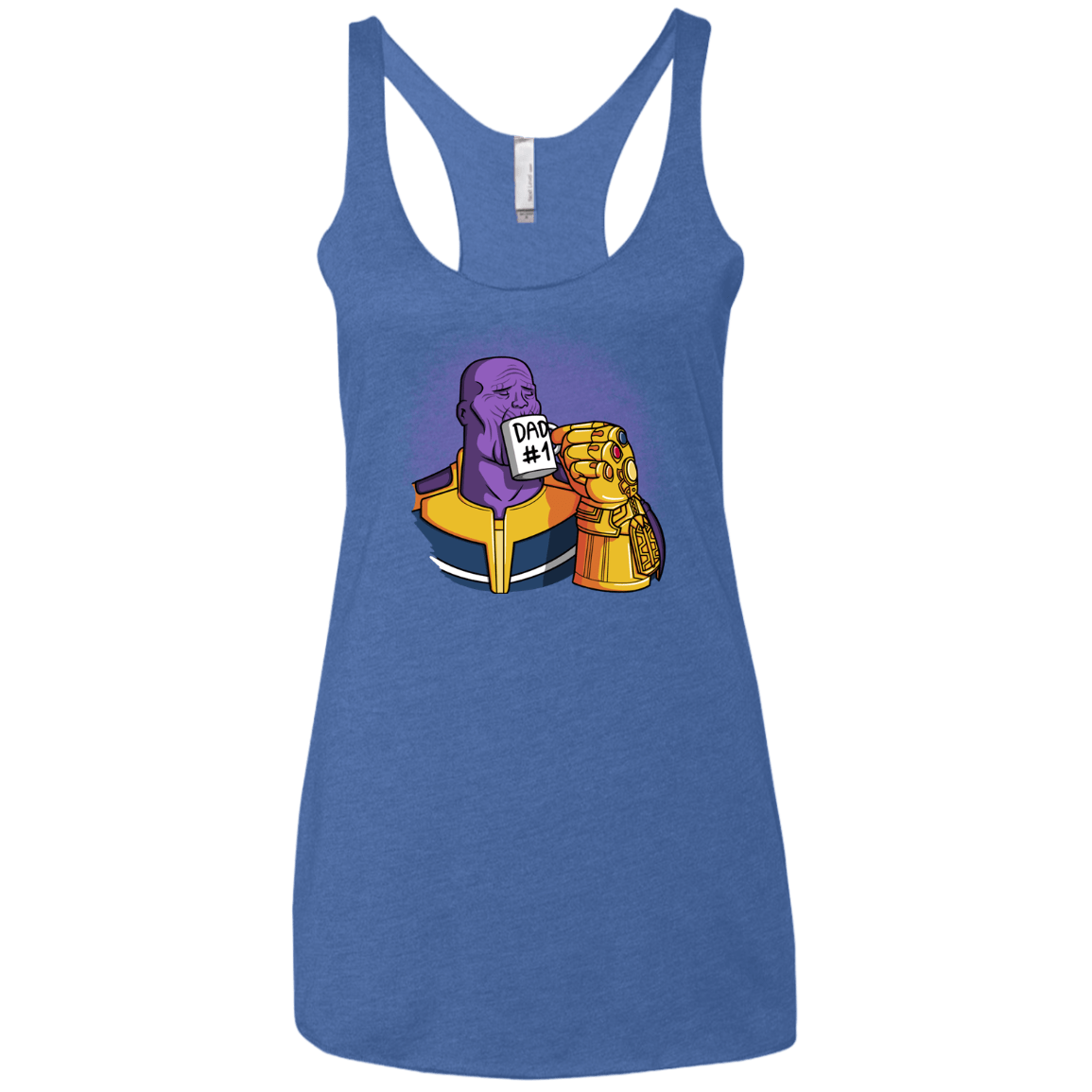 T-Shirts Vintage Royal / X-Small Dad 1 Women's Triblend Racerback Tank