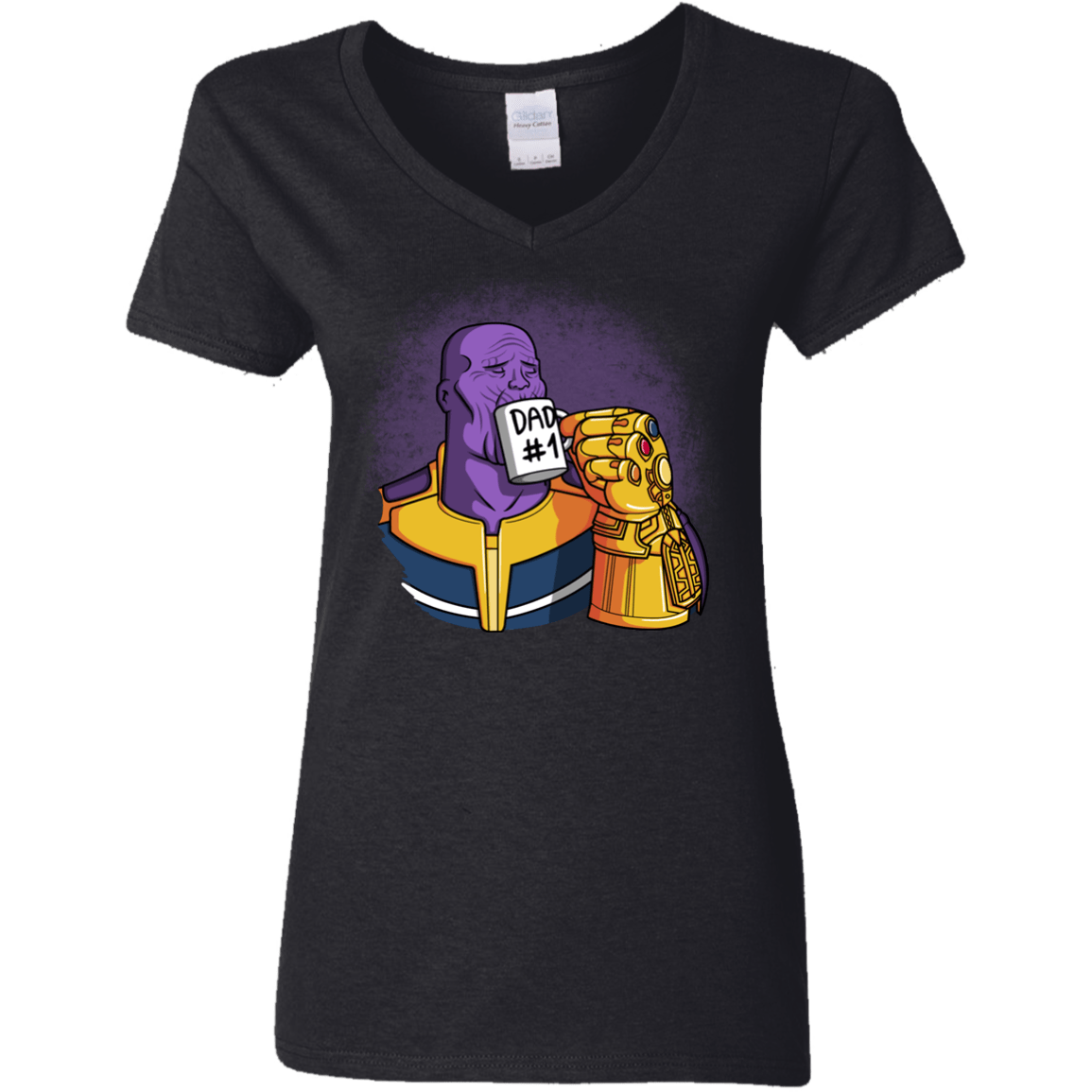 T-Shirts Black / S Dad 1 Women's V-Neck T-Shirt