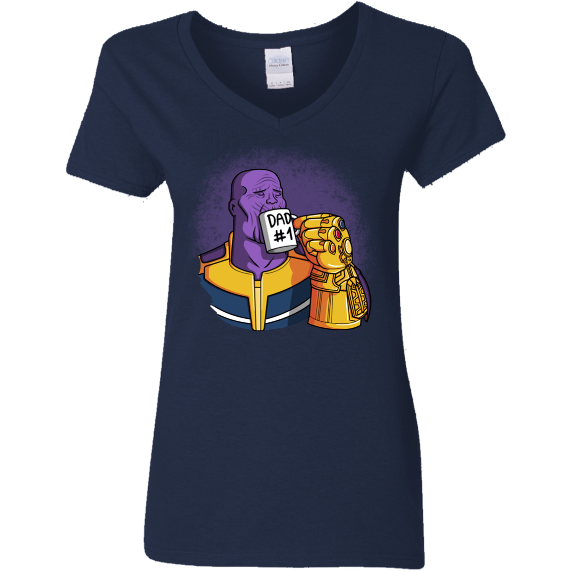 T-Shirts Navy / S Dad 1 Women's V-Neck T-Shirt