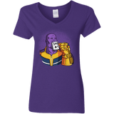 T-Shirts Purple / S Dad 1 Women's V-Neck T-Shirt