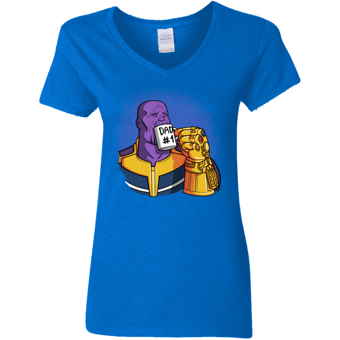 T-Shirts Royal / S Dad 1 Women's V-Neck T-Shirt