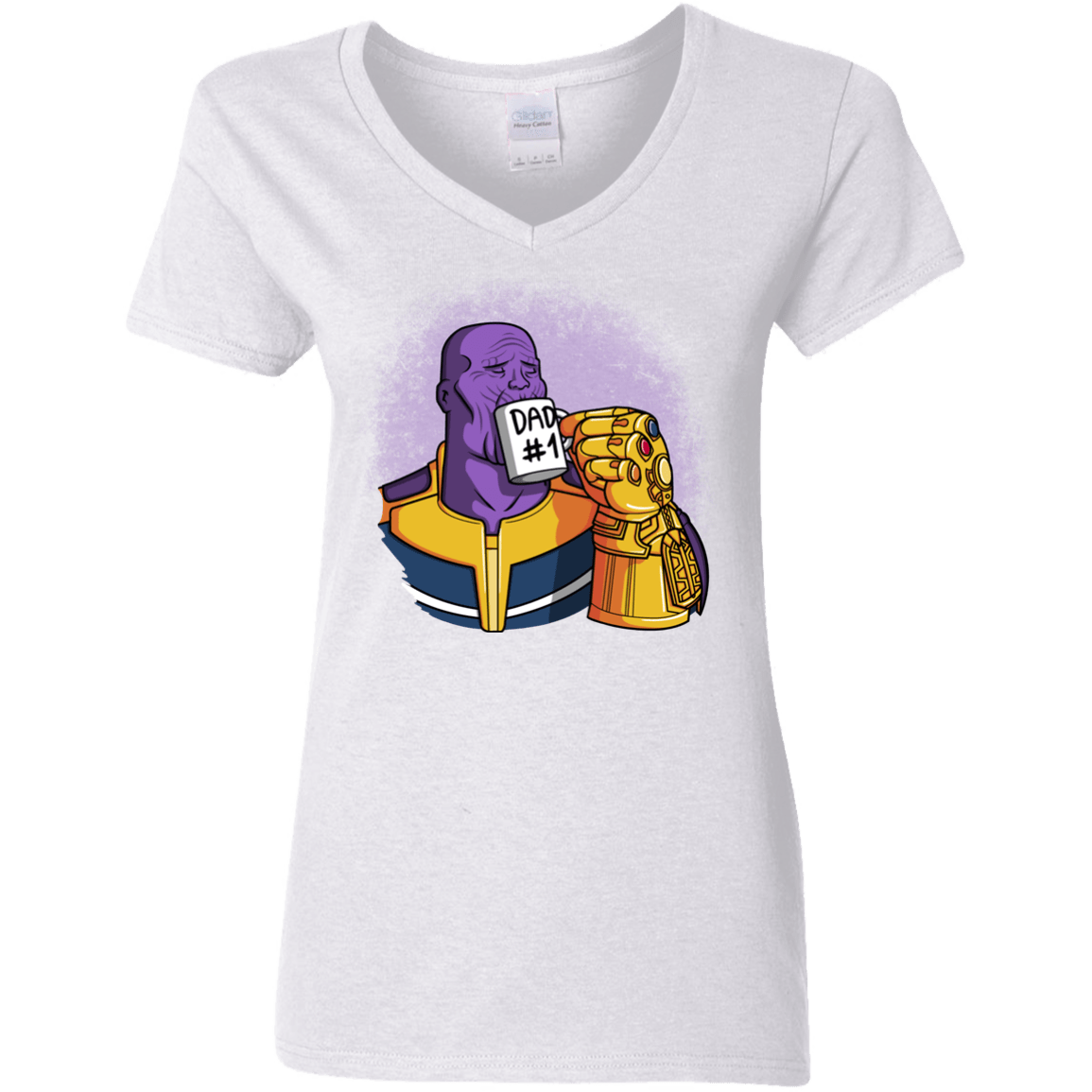 T-Shirts White / S Dad 1 Women's V-Neck T-Shirt