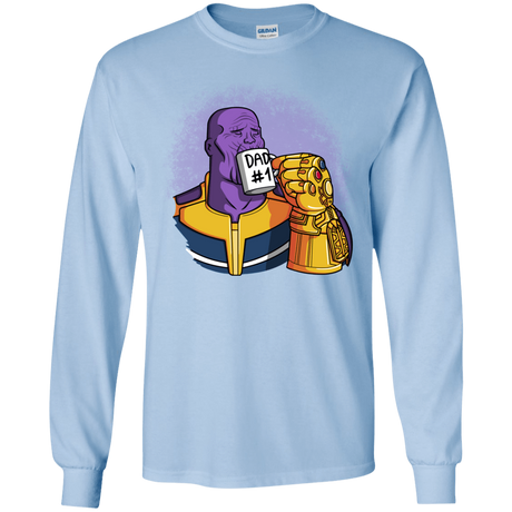 T-Shirts Light Blue / YS Dad 1 Youth Long Sleeve T-Shirt