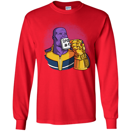 T-Shirts Red / YS Dad 1 Youth Long Sleeve T-Shirt