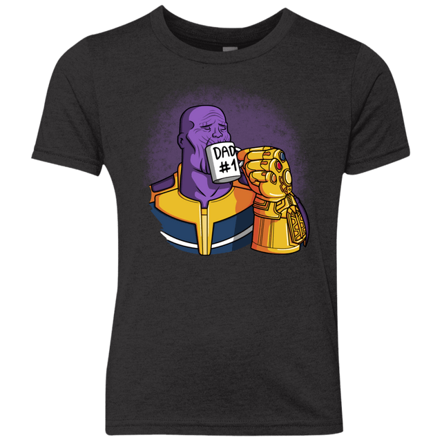 T-Shirts Vintage Black / YXS Dad 1 Youth Triblend T-Shirt