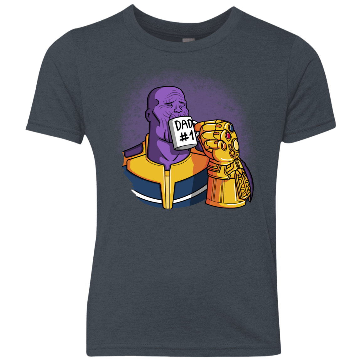 T-Shirts Vintage Navy / YXS Dad 1 Youth Triblend T-Shirt