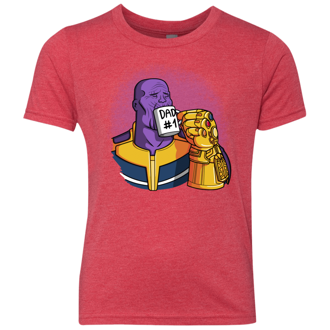 T-Shirts Vintage Red / YXS Dad 1 Youth Triblend T-Shirt