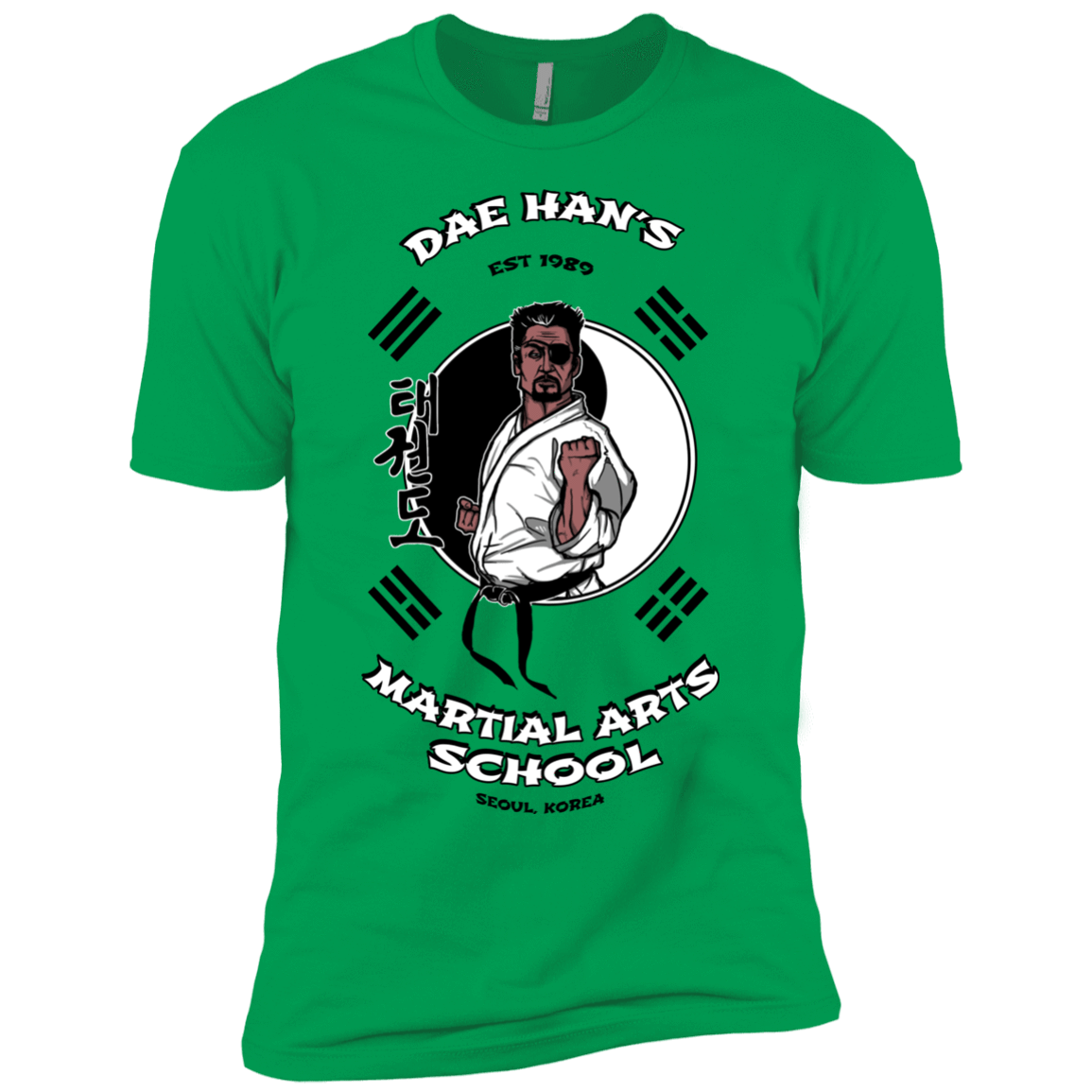 T-Shirts Kelly Green / YXS Dae Hans Martial Arts Boys Premium T-Shirt