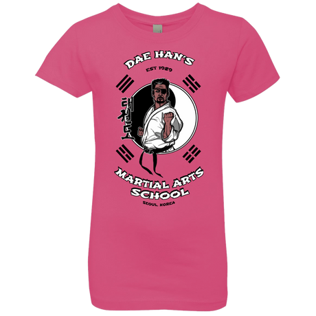 T-Shirts Hot Pink / YXS Dae Hans Martial Arts Girls Premium T-Shirt
