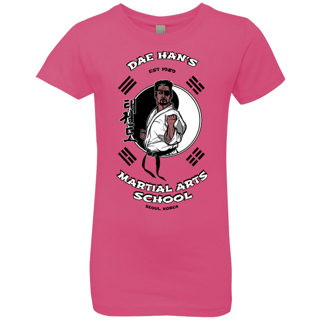 T-Shirts Hot Pink / YXS Dae Hans Martial Arts Girls Premium T-Shirt