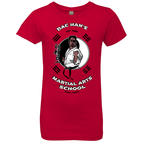 T-Shirts Red / YXS Dae Hans Martial Arts Girls Premium T-Shirt