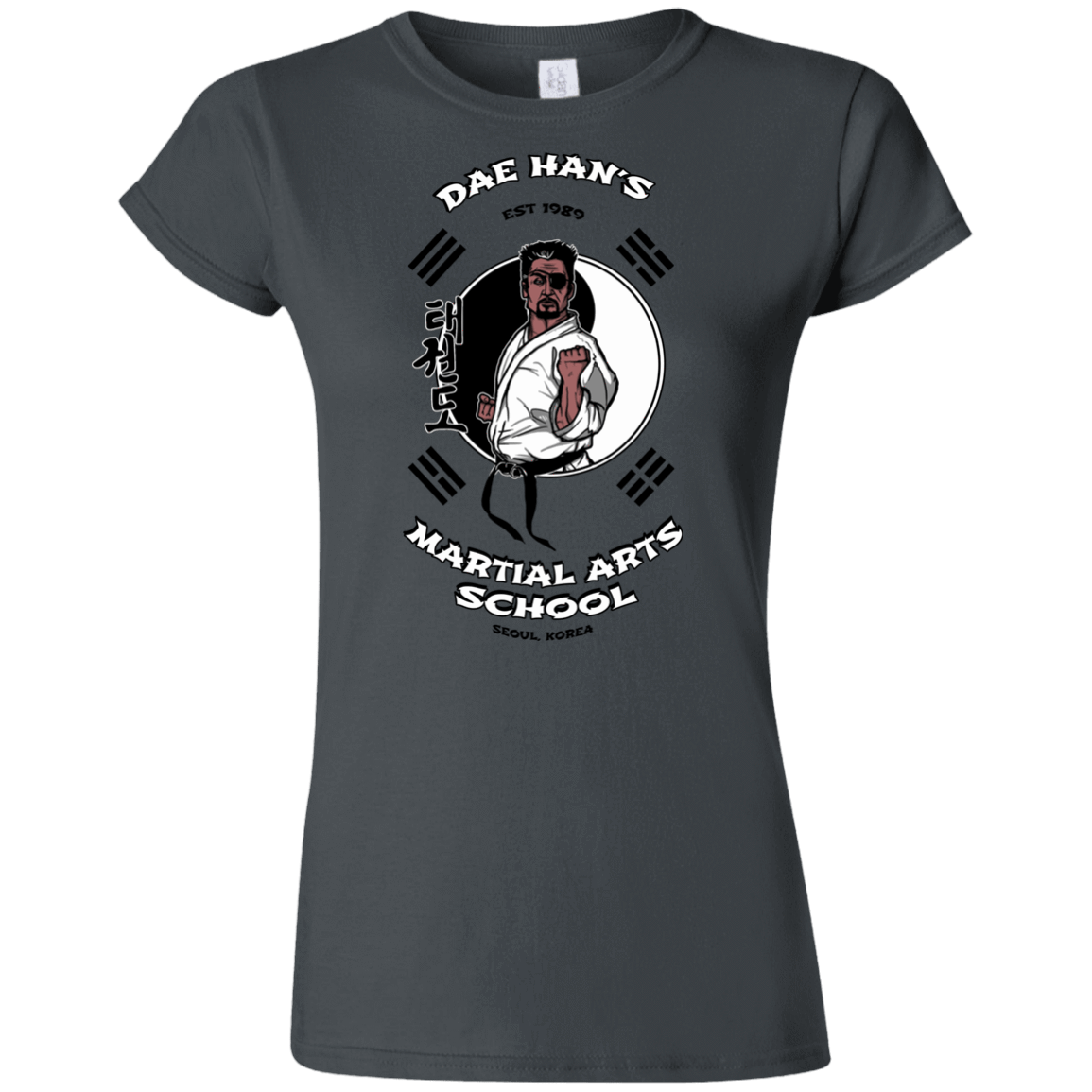 T-Shirts Charcoal / S Dae Hans Martial Arts Junior Slimmer-Fit T-Shirt