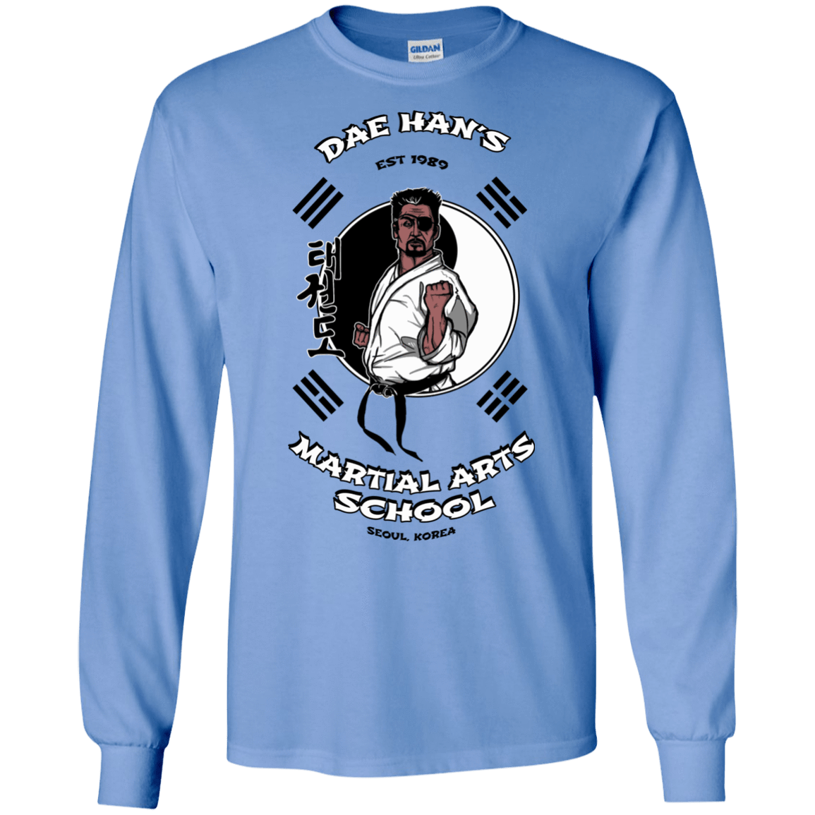 T-Shirts Carolina Blue / S Dae Hans Martial Arts Men's Long Sleeve T-Shirt