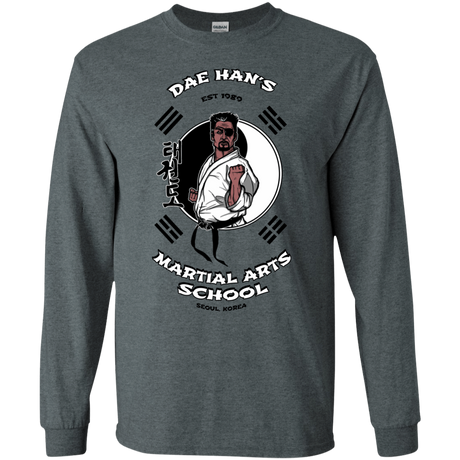 T-Shirts Dark Heather / S Dae Hans Martial Arts Men's Long Sleeve T-Shirt