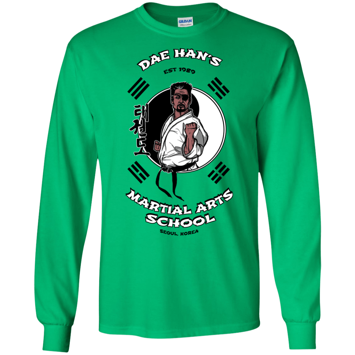 T-Shirts Irish Green / S Dae Hans Martial Arts Men's Long Sleeve T-Shirt