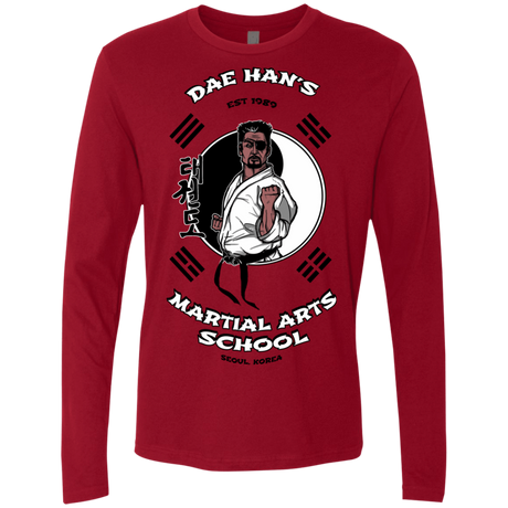T-Shirts Cardinal / S Dae Hans Martial Arts Men's Premium Long Sleeve
