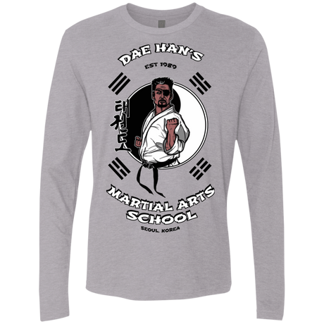 T-Shirts Heather Grey / S Dae Hans Martial Arts Men's Premium Long Sleeve