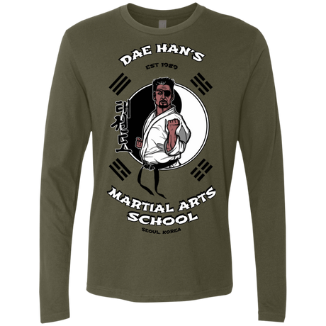 T-Shirts Military Green / S Dae Hans Martial Arts Men's Premium Long Sleeve