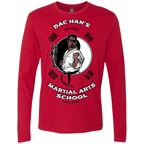 T-Shirts Red / S Dae Hans Martial Arts Men's Premium Long Sleeve