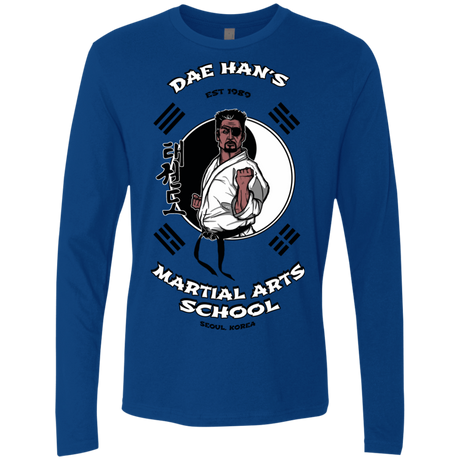T-Shirts Royal / S Dae Hans Martial Arts Men's Premium Long Sleeve