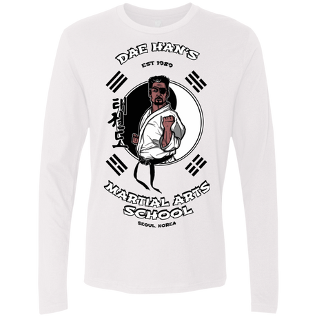 T-Shirts White / S Dae Hans Martial Arts Men's Premium Long Sleeve