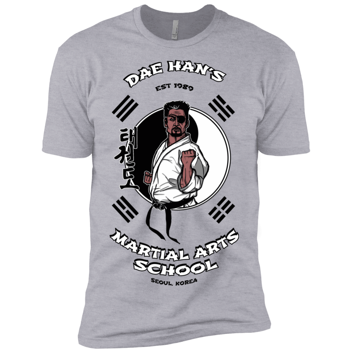 T-Shirts Heather Grey / X-Small Dae Hans Martial Arts Men's Premium T-Shirt