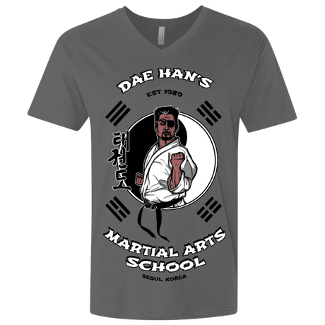 T-Shirts Heavy Metal / X-Small Dae Hans Martial Arts Men's Premium V-Neck