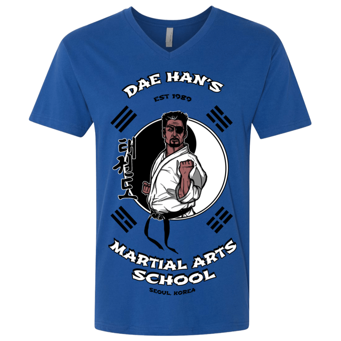 T-Shirts Royal / X-Small Dae Hans Martial Arts Men's Premium V-Neck
