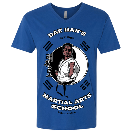 T-Shirts Royal / X-Small Dae Hans Martial Arts Men's Premium V-Neck