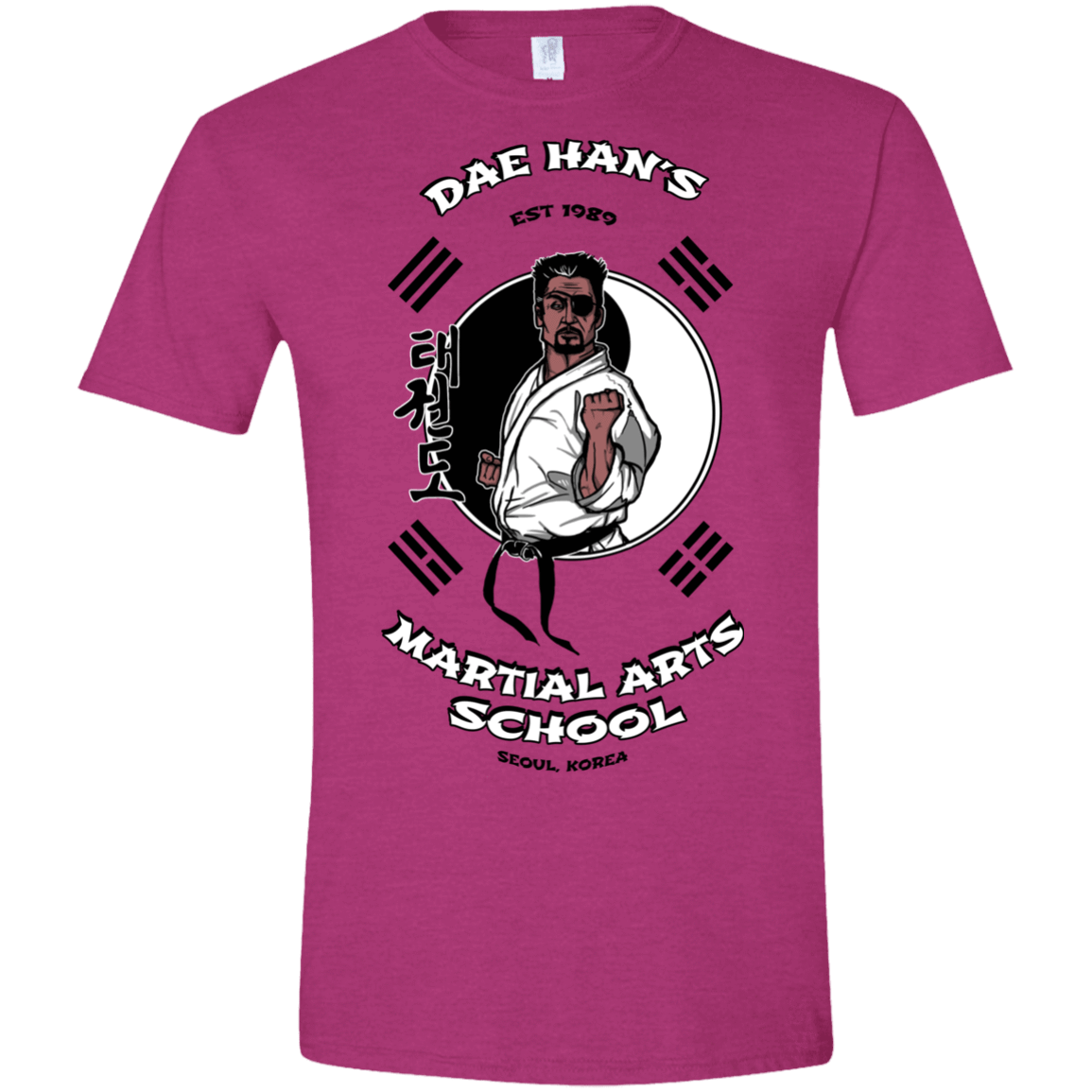 T-Shirts Antique Heliconia / S Dae Hans Martial Arts Men's Semi-Fitted Softstyle