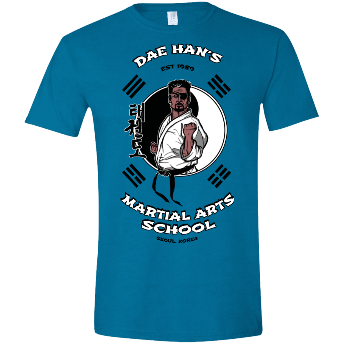 T-Shirts Antique Sapphire / S Dae Hans Martial Arts Men's Semi-Fitted Softstyle