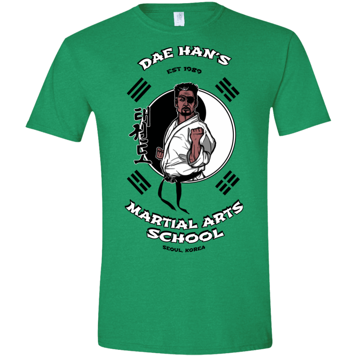 T-Shirts Heather Irish Green / S Dae Hans Martial Arts Men's Semi-Fitted Softstyle