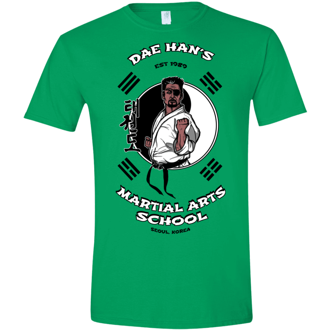 T-Shirts Irish Green / S Dae Hans Martial Arts Men's Semi-Fitted Softstyle