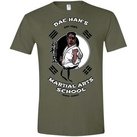 T-Shirts Military Green / S Dae Hans Martial Arts Men's Semi-Fitted Softstyle