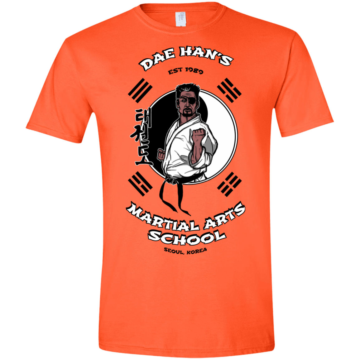 T-Shirts Orange / S Dae Hans Martial Arts Men's Semi-Fitted Softstyle