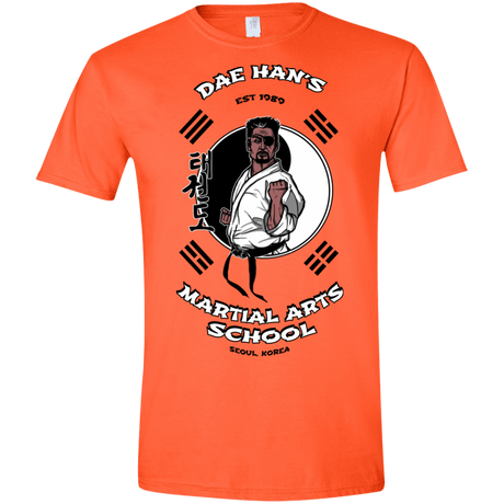 T-Shirts Orange / S Dae Hans Martial Arts Men's Semi-Fitted Softstyle