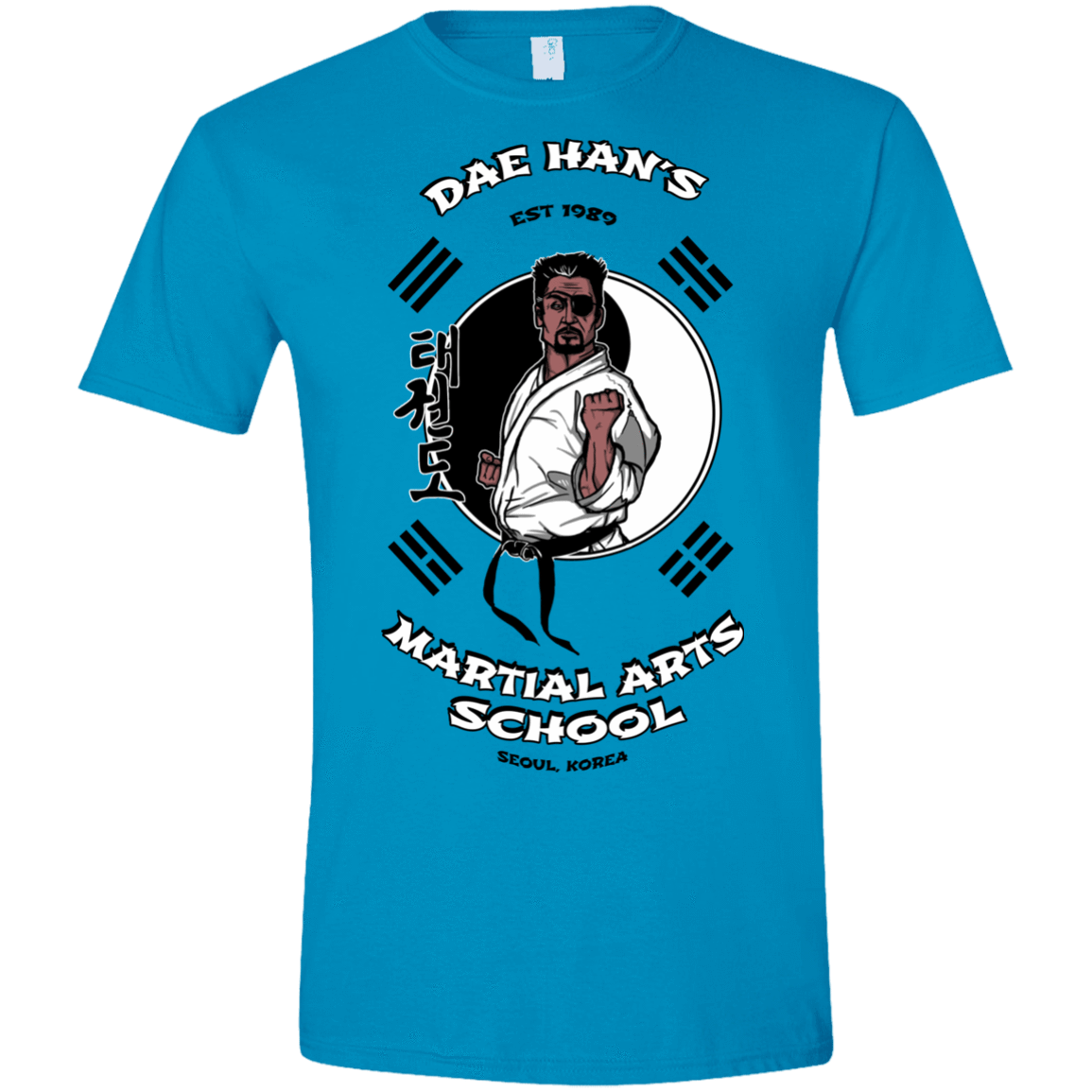 T-Shirts Sapphire / S Dae Hans Martial Arts Men's Semi-Fitted Softstyle