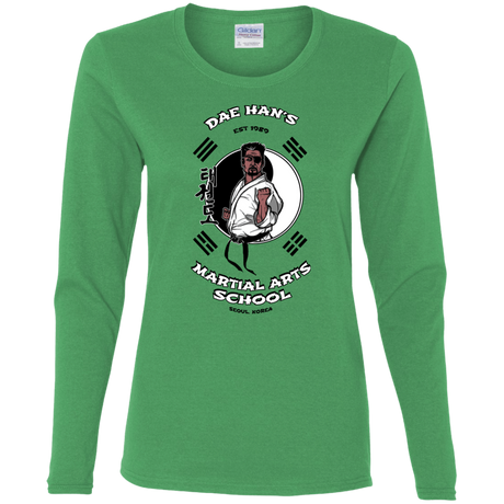 T-Shirts Irish Green / S Dae Hans Martial Arts Women's Long Sleeve T-Shirt