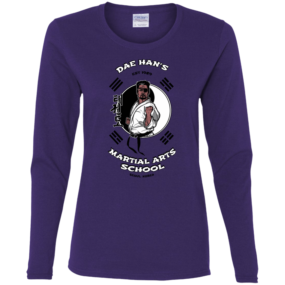 T-Shirts Purple / S Dae Hans Martial Arts Women's Long Sleeve T-Shirt
