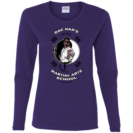 T-Shirts Purple / S Dae Hans Martial Arts Women's Long Sleeve T-Shirt
