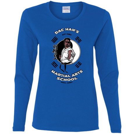 T-Shirts Royal / S Dae Hans Martial Arts Women's Long Sleeve T-Shirt