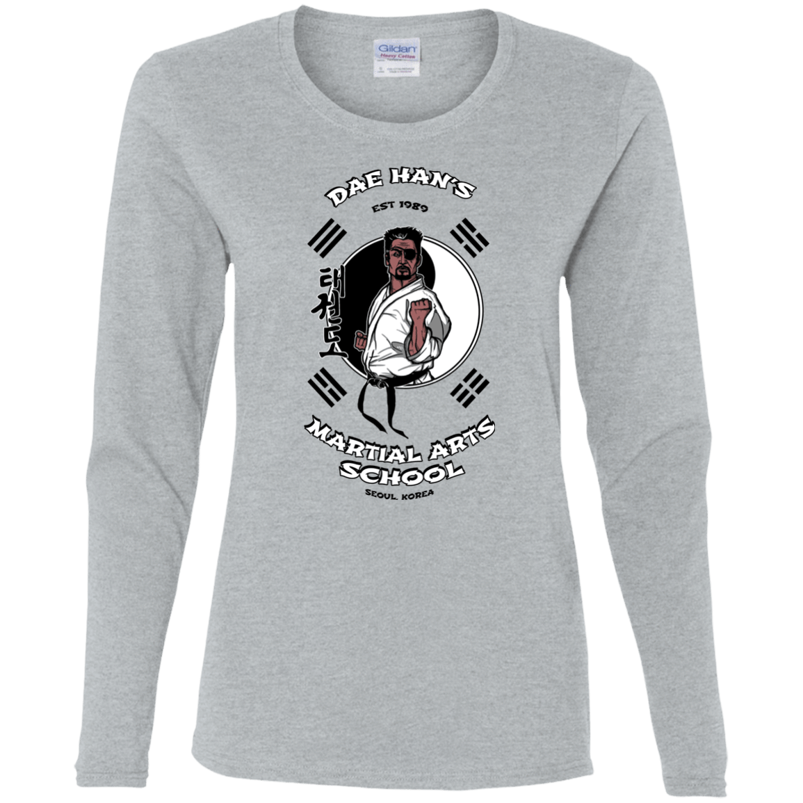 T-Shirts Sport Grey / S Dae Hans Martial Arts Women's Long Sleeve T-Shirt
