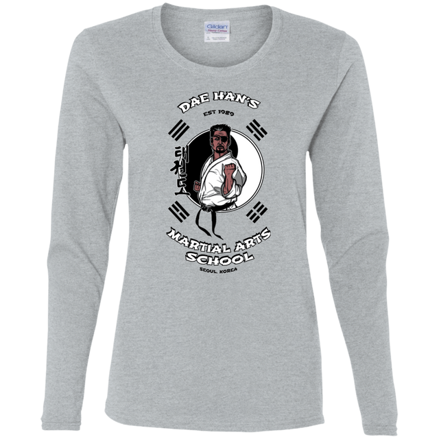 T-Shirts Sport Grey / S Dae Hans Martial Arts Women's Long Sleeve T-Shirt