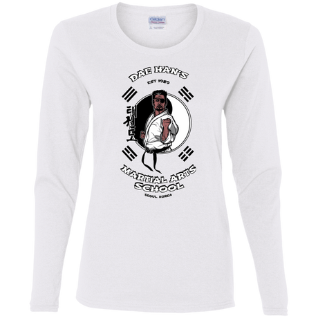 T-Shirts White / S Dae Hans Martial Arts Women's Long Sleeve T-Shirt