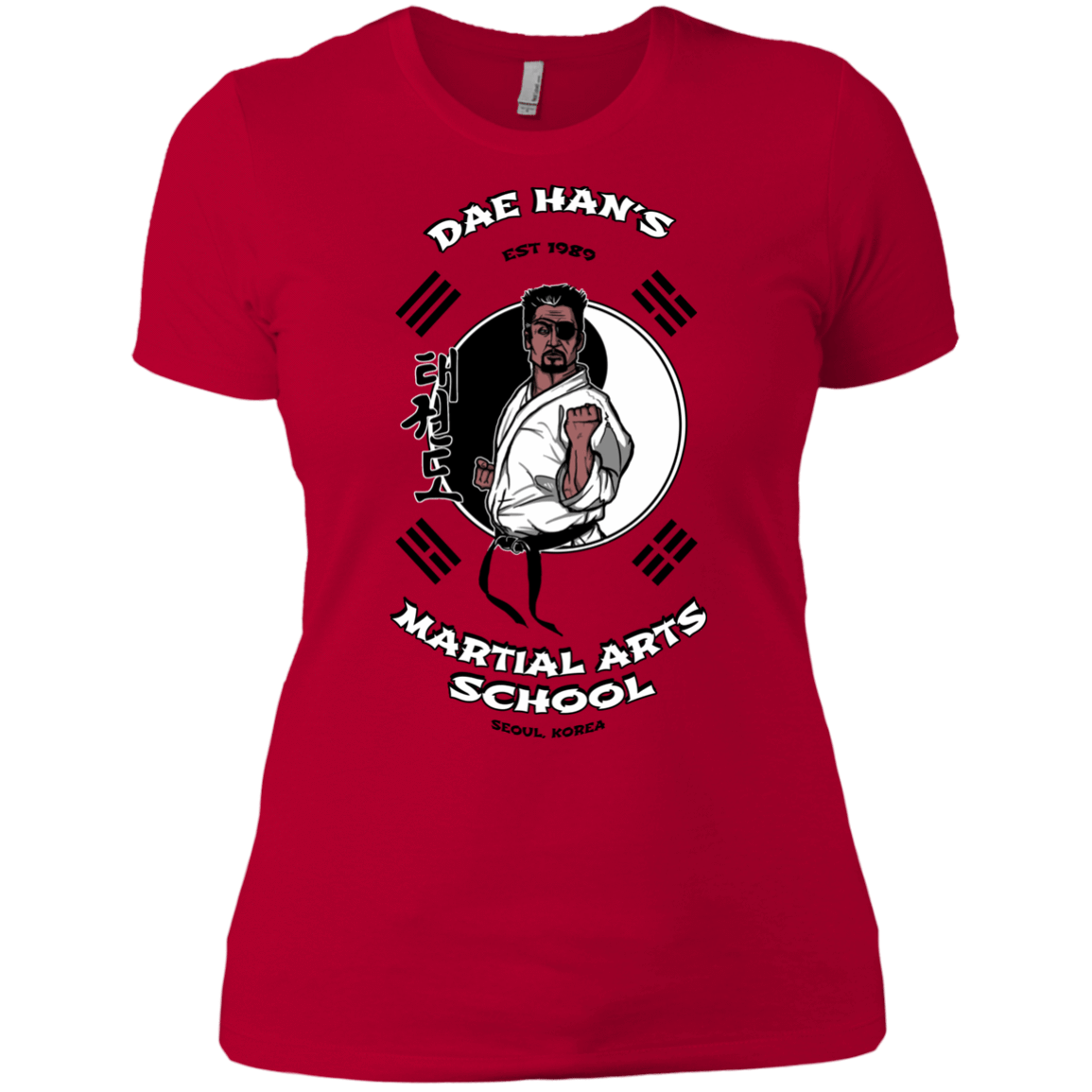 T-Shirts Red / X-Small Dae Hans Martial Arts Women's Premium T-Shirt