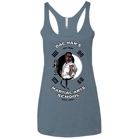 T-Shirts Indigo / X-Small Dae Hans Martial Arts Women's Triblend Racerback Tank