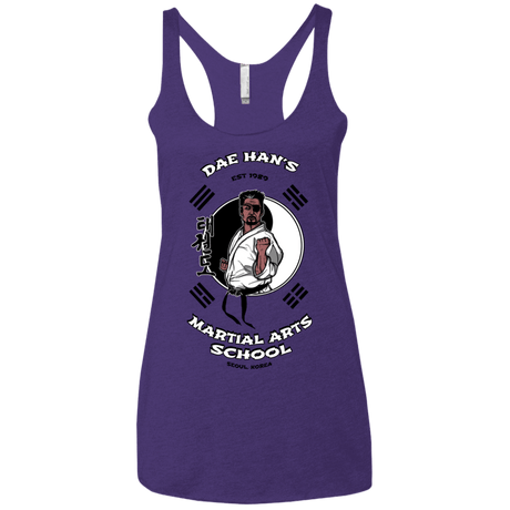 T-Shirts Purple Rush / X-Small Dae Hans Martial Arts Women's Triblend Racerback Tank