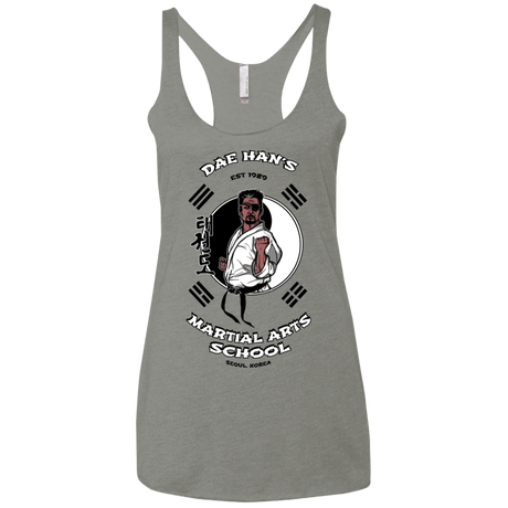 T-Shirts Venetian Grey / X-Small Dae Hans Martial Arts Women's Triblend Racerback Tank